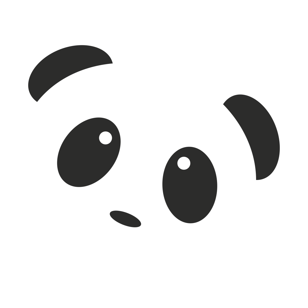 Boulderbär Illustration ähnelt einem Pandabär