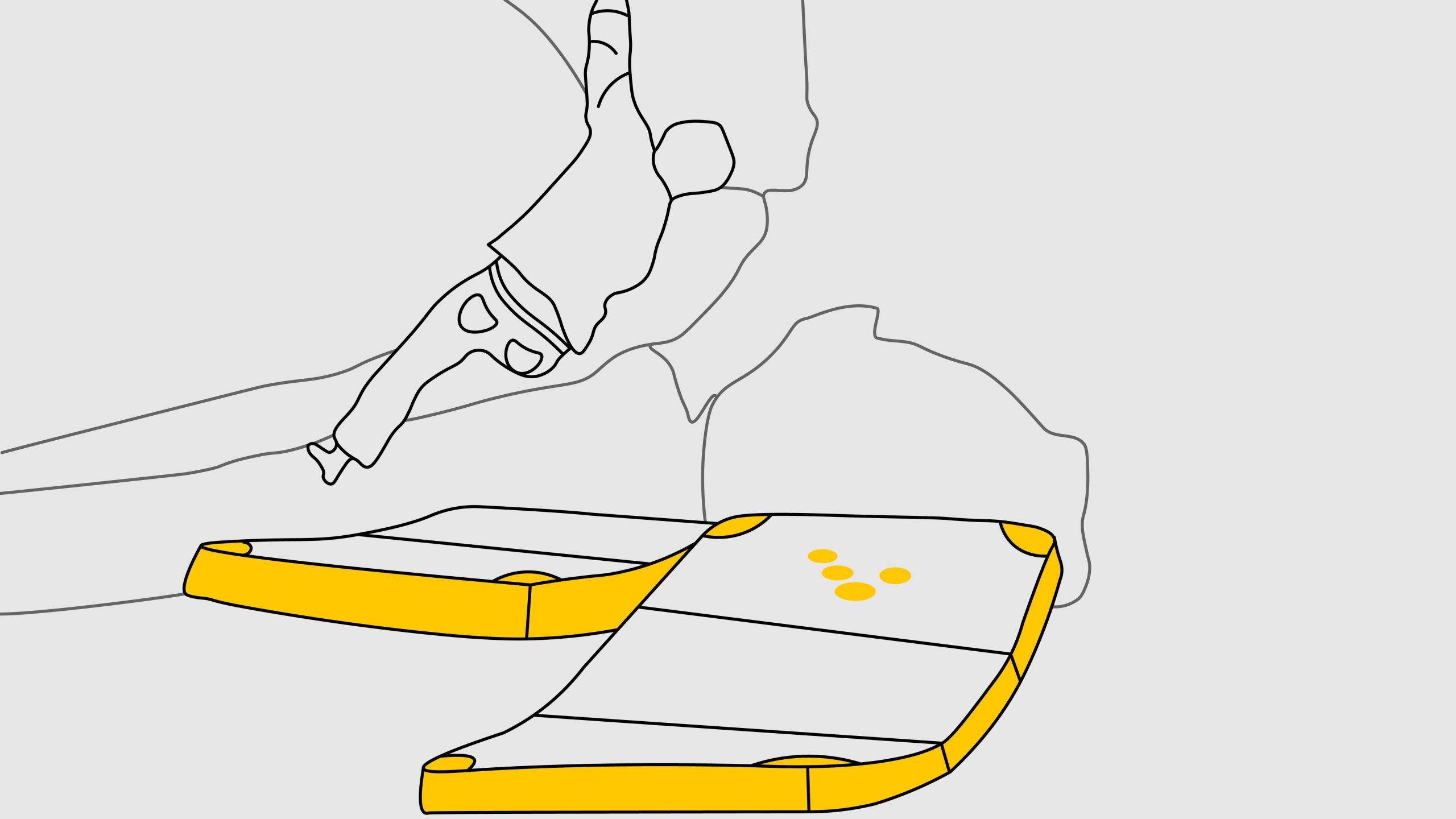 illustration von outdoor bouldern mit crashpads